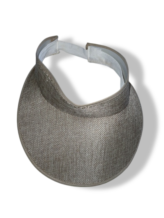 Vintage women's brown summer visor hat| SKU 4909