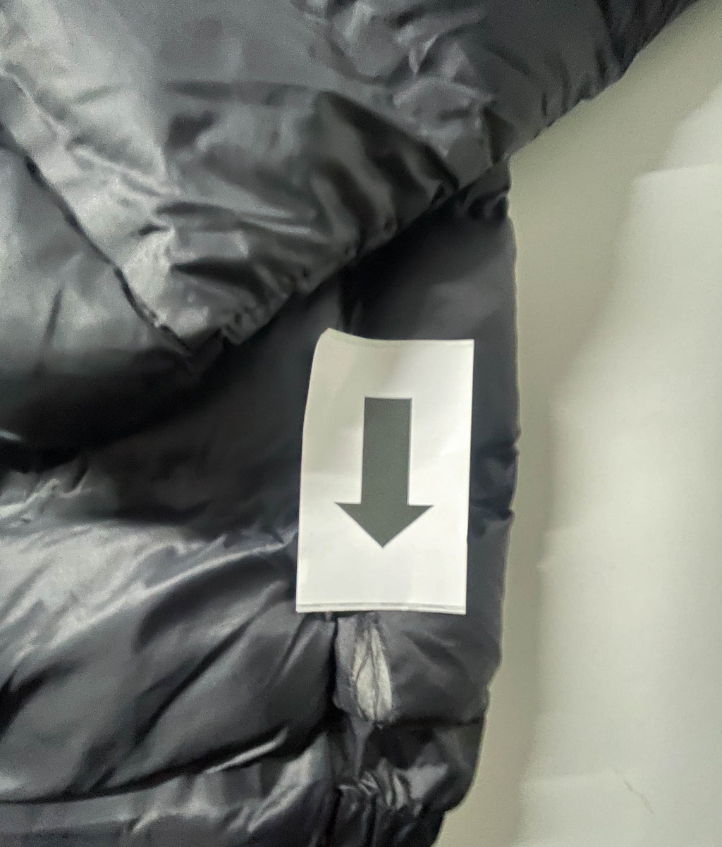 Black Men's puffer padded large full zip jacket|L30 W23|SKU 3919