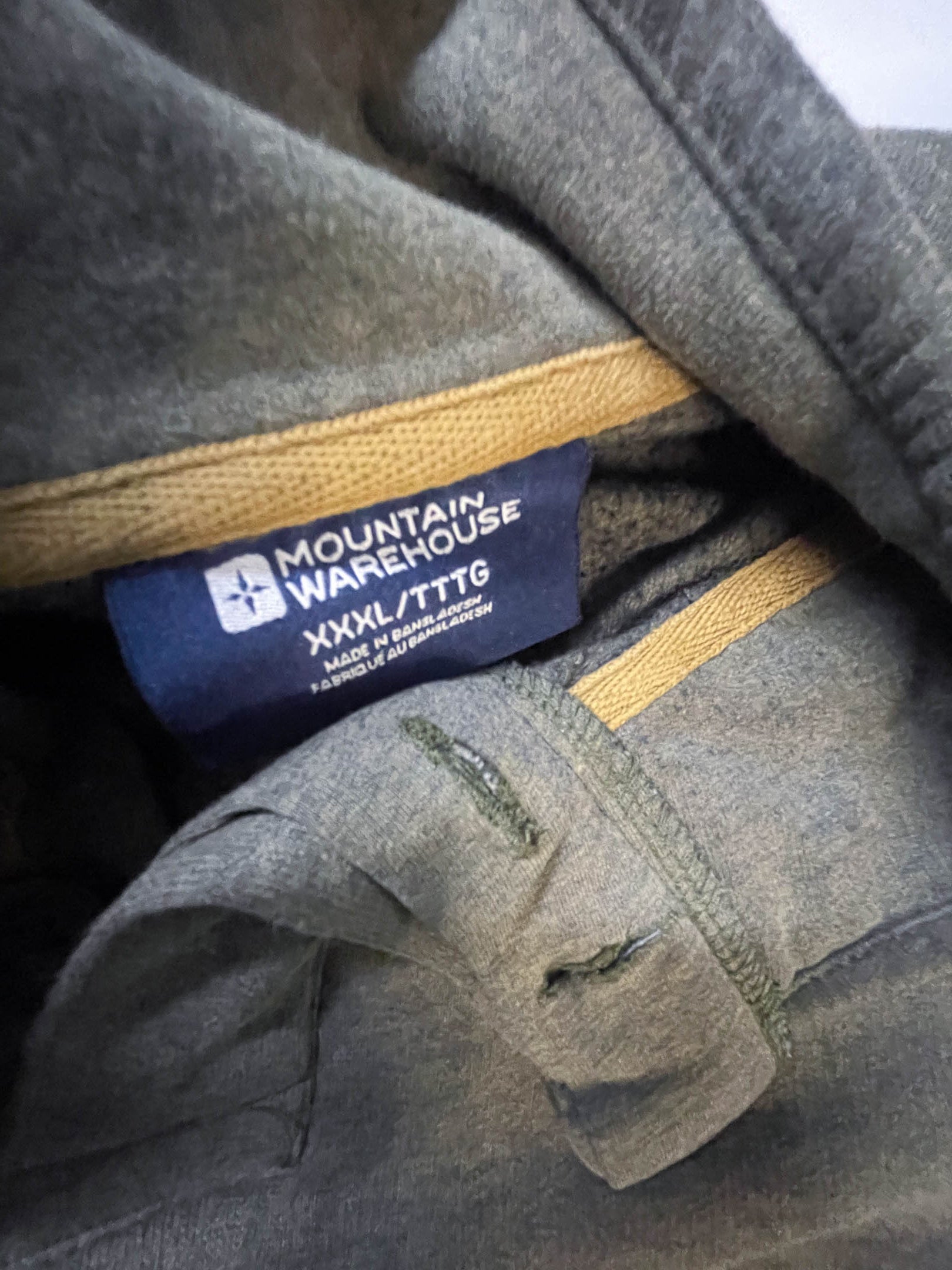 Vintage men's Mountain Warehouse oversize 1/z button up high neck sweatshirt in 3XL|L29W28| SKU 3921