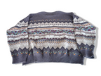 Vintage Paco Calvari brown abstract knitted long sleeve sweater|L27 W24|SKU 4370