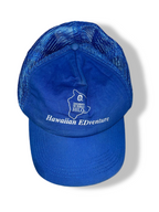Vintage Hawaiin Edventure blue trucker cap| SKU 4914