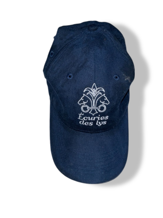 Vintage Ecuries De lys crest navy blue baseball cap| SKU 4919