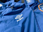 Vintage Men's Umbro Ireland blue full zip hoodie jacket in XL|L31 W24|SKU 4101