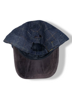 Vintage men's Heritage Traditions tweed suede checkered brown & grey baseball cap| SKU 4920