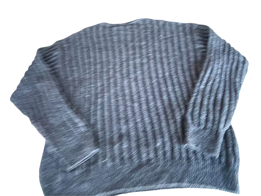 Vintage Grey stripe Monello sweater in L/XL| L29 W23| SKU 4376
