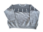Vintage Tom Davis grey aztec geometric sweatshirt in M| L26 W24|SKU 4377