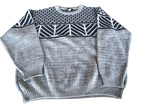 Vintage Tom Davis grey aztec geometric sweatshirt in M| L26 W24|SKU 4377