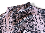 Vintage women's y2k Dunnes Stores purple animal print top in S| L 25 W20| SKU 4378