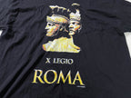 Vintage Men's X Legio Roma Graphics black tees in XL|L31 W22| SKU 4106