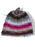 Vintage multi crochet knitted beanie hat| SKU 4926
