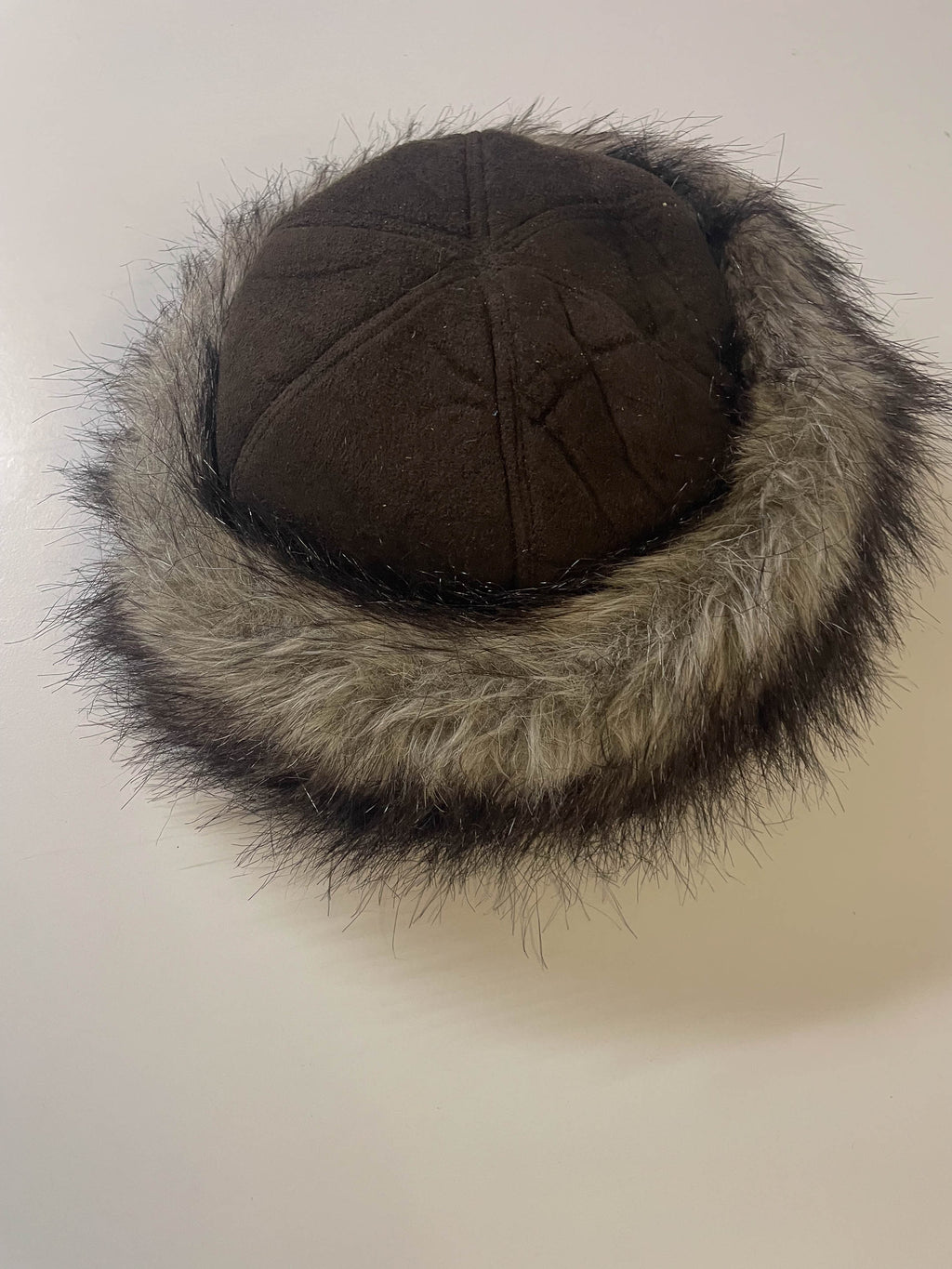 Vintage black women's faux fur made in Czech republic winter hat| SKU 3758