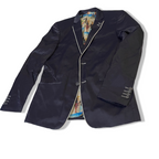 Vintage Men’s Black Regular Fit Blazer – Classic Smart Tailored Jacket