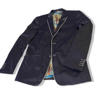 Vintage Men’s Black Regular Fit Blazer – Classic Smart Tailored Jacket