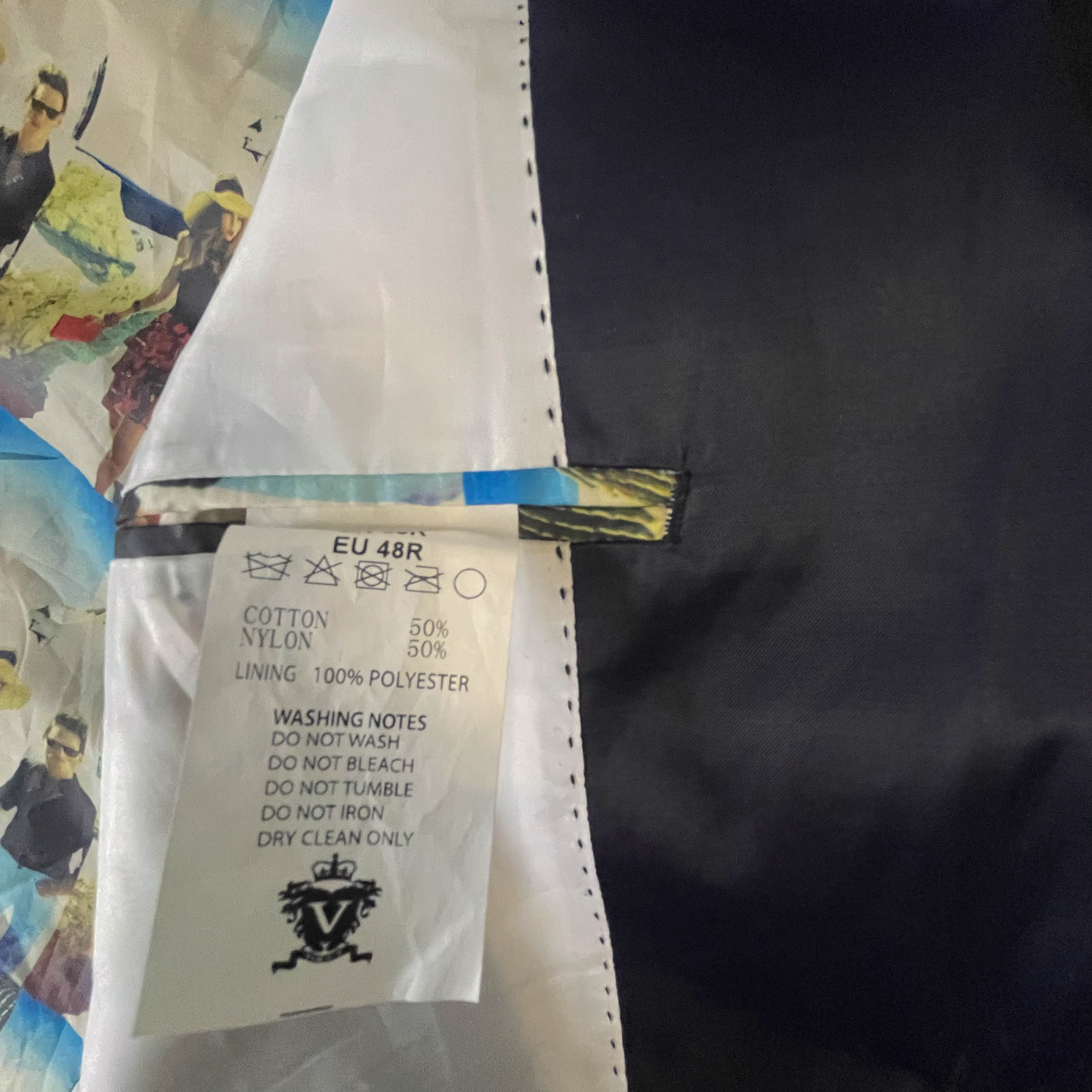 Vintage Vouet men's tailored fit navy blazer EU 43R|L31 W 21| SKU 3764