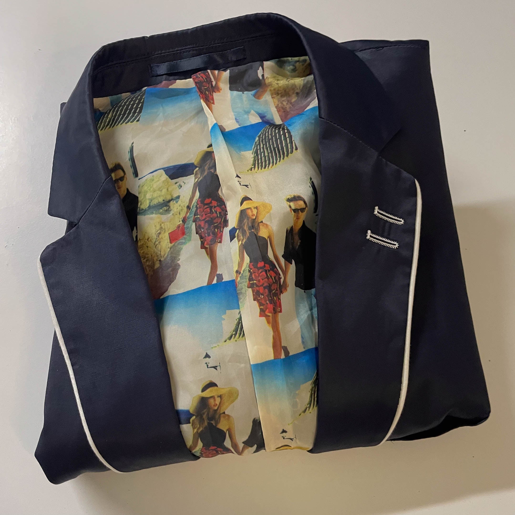 Vintage Vouet men's tailored fit navy blazer EU 43R|L31 W 21| SKU 3764