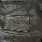Vintage Women's Stark black leather biker jacket size 14| L27 W 19| SKU 3765