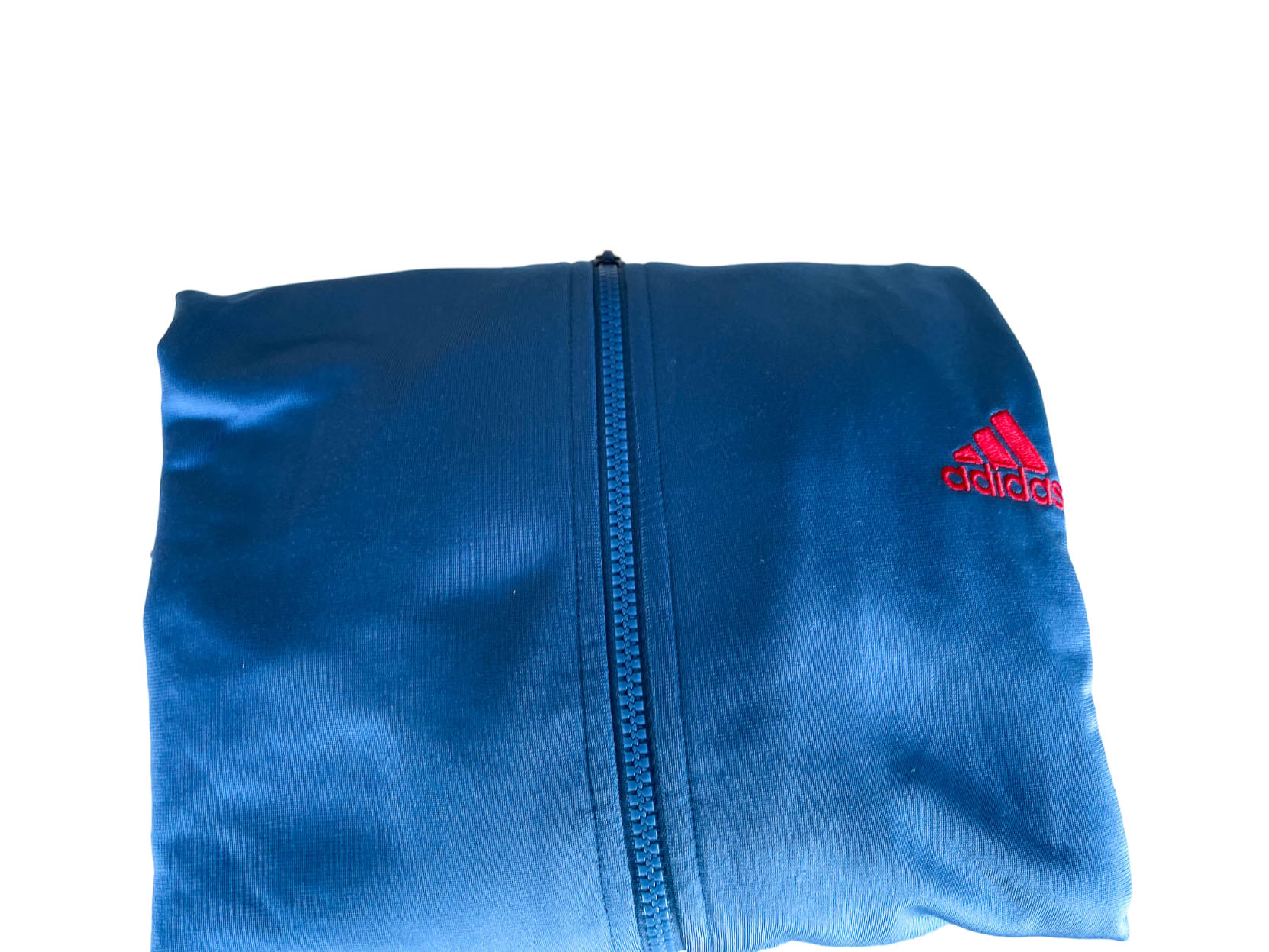 Vintage Adidas full zip blue windbreaker track top in L| L32 W24|SKU 4382