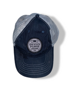 Vintage Devil's purse brewing Co. crest grey colour block trucker cap| SKU 4930