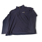 VINTAGE REGATTA HOT SHOT II HALF ZIP NAVY FLEECE TOP IN L| L29 W 24|SKU 3773