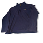 VINTAGE REGATTA HOT SHOT II HALF ZIP NAVY FLEECE TOP IN L| L29 W 24|SKU 3773