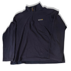 VINTAGE REGATTA HOT SHOT II HALF ZIP NAVY FLEECE TOP IN L| L29 W 24|SKU 3773