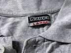 Vintage Men's Kappa grey large short sleeve polo's|L29 W21| SKU 4111
