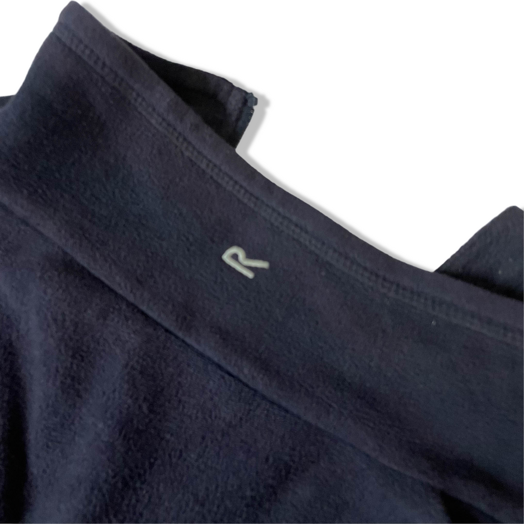 VINTAGE REGATTA HOT SHOT II HALF ZIP NAVY FLEECE TOP IN L| L29 W 24|SKU 3773