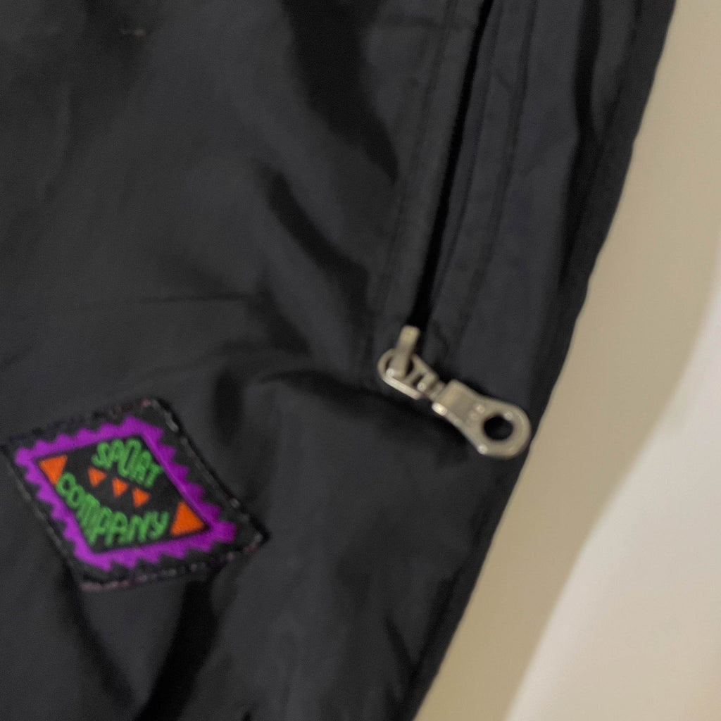 Vintage Maier sport company black shell sweat pant in 38|L28 W26| SKU 3774