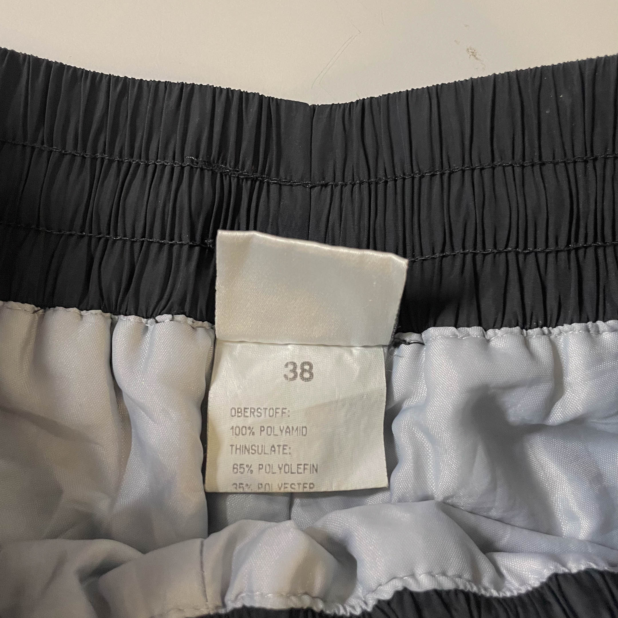 Vintage Maier sport company black shell sweat pant in 38|L28 W26| SKU 3774