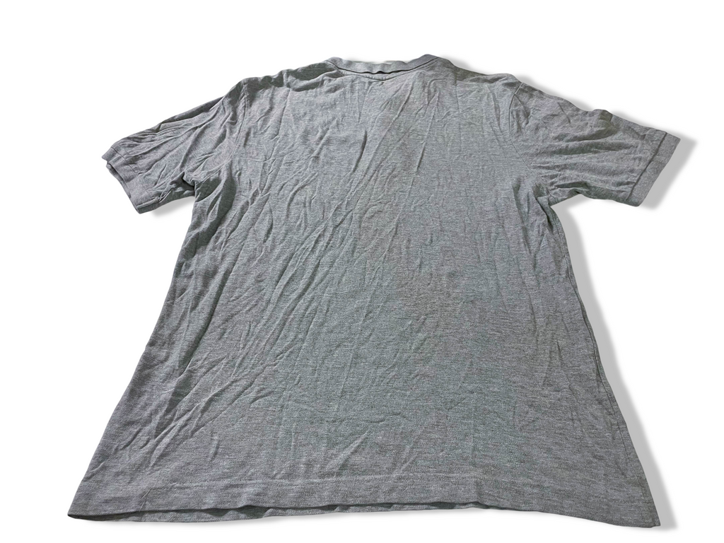Vintage Men's Kappa grey large short sleeve polo's|L29 W21| SKU 4111