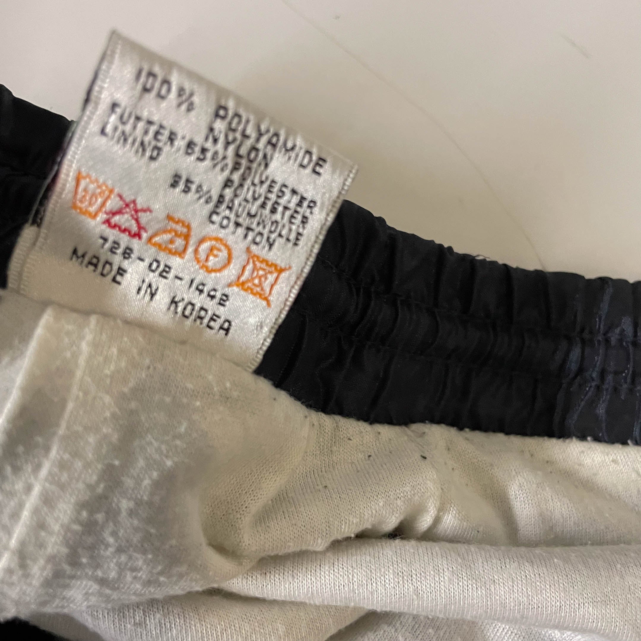Vintage Puma black men's made in korea shell drawstring pant size 10|L28W42|3780
