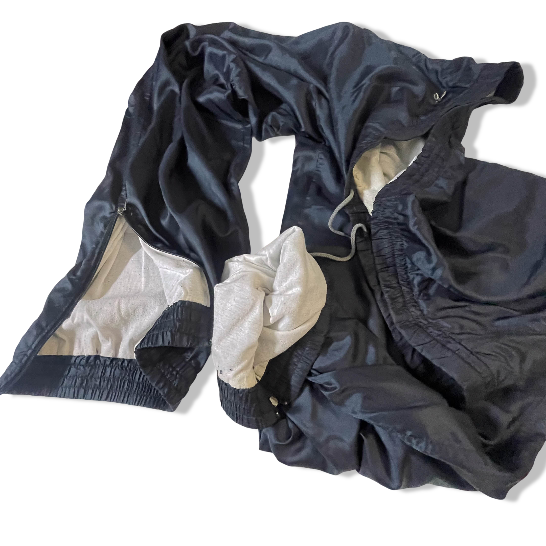 Vintage Puma black men's made in korea shell drawstring pant size 10|L28W42|3780