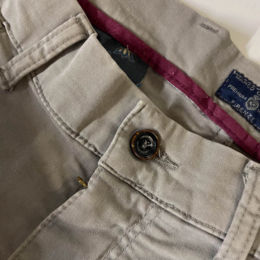Vintage Marco Capelli men's chinos grey large trouser 30 X 38| SKU 3781