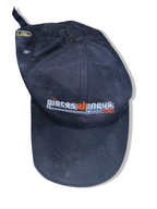 Vintage Piecesetpneus.com crest black baseball cap| SKU 4932