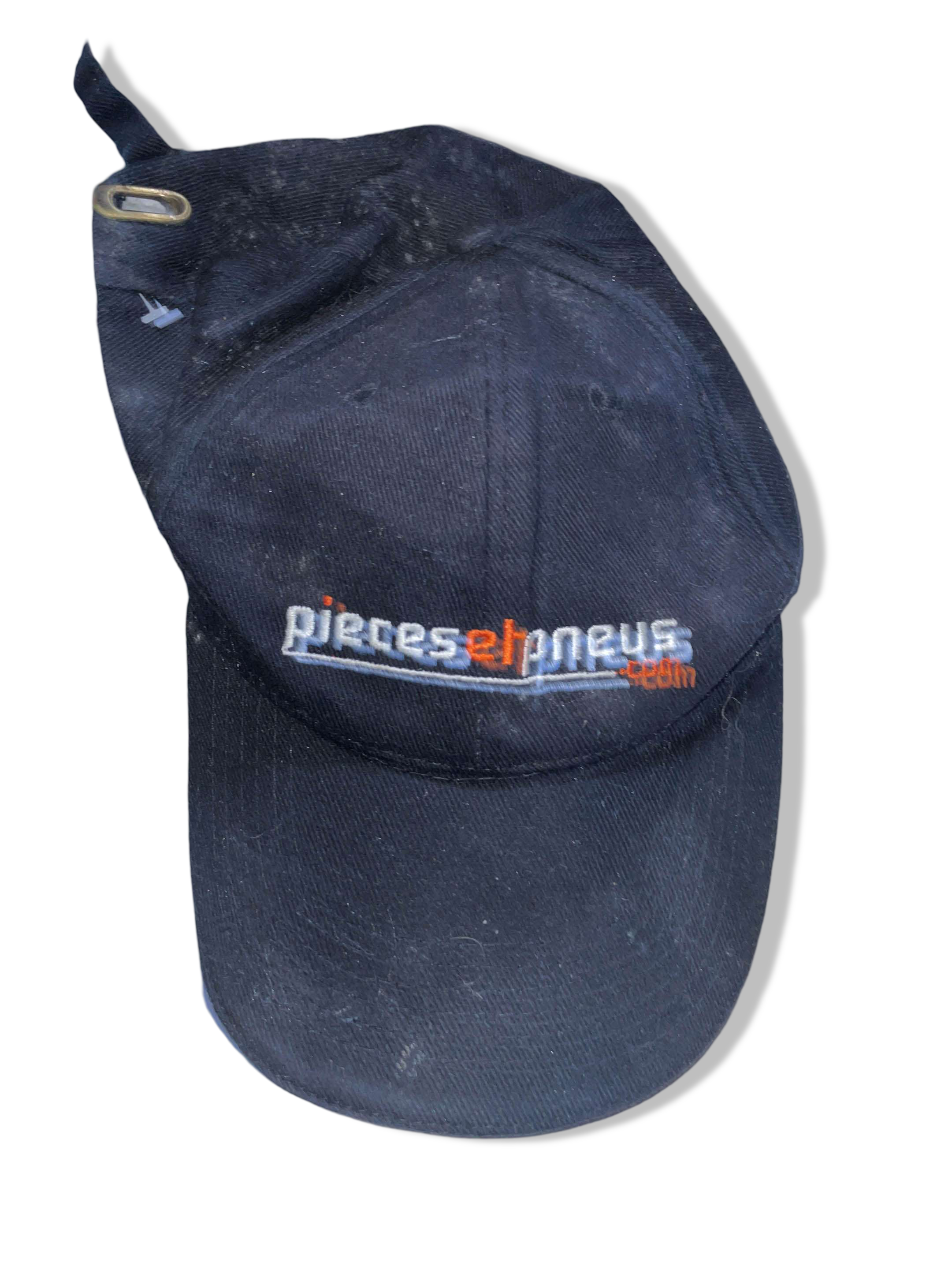 Vintage Piecesetpneus.com crest black baseball cap| SKU 4932