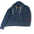 Vintage Men's Tokyo Laundry Athletic Dept. 90's blue hoodie in XL|L25W23|SKU3784