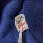 Vintage Women's made in Germany blue full zip high neck sweatshirt in XS| 3785