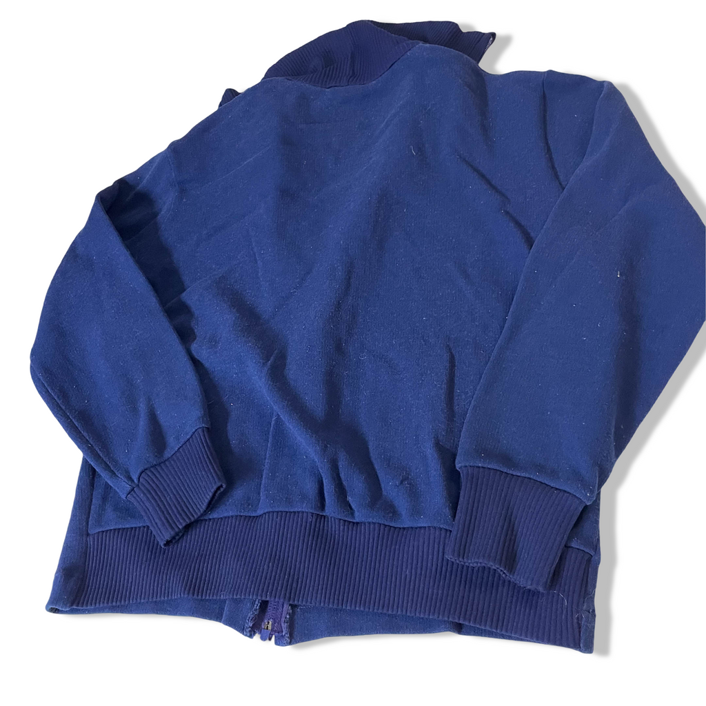 Vintage Women's made in Germany blue full zip high neck sweatshirt in XS| 3785