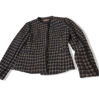 Vintage Per Una love womens purple checkered tweed jacket size 10|L25W17|SKU3787