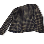 Vintage Per Una love womens purple checkered tweed jacket size 10|L25W17|SKU3787