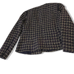 Vintage Per Una love womens purple checkered tweed jacket size 10|L25W17|SKU3787