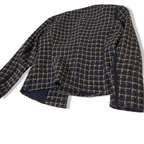 Vintage Per Una love womens purple checkered tweed jacket size 10|L25W17|SKU3787