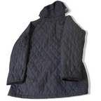 Vintage Women's TRESPASS Navy Quilted Hoodie Jacket & Coat in XXL|L30W23|SKU3791