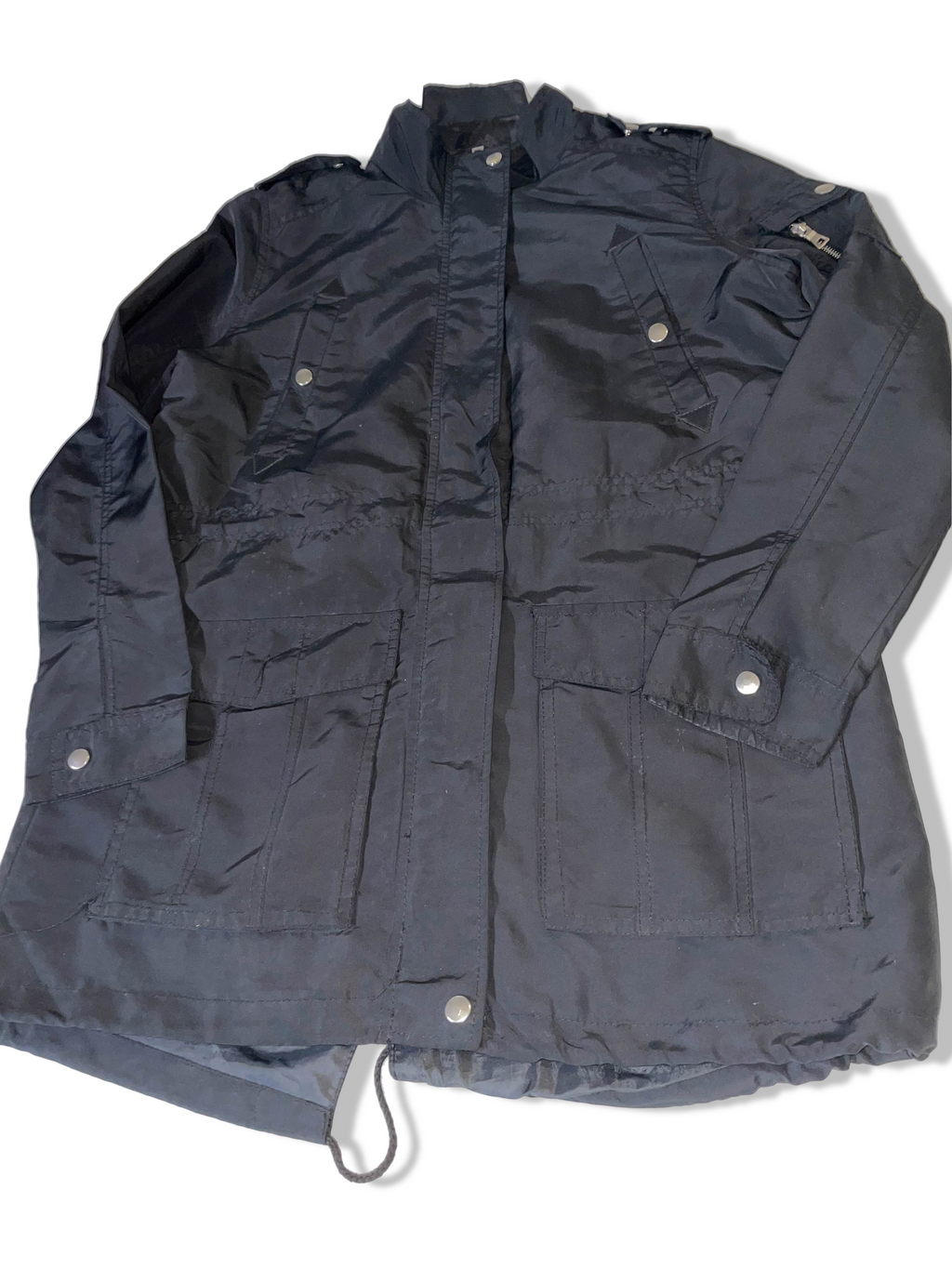 Vintage Glamsia Made in China Black Windbreaker full zip men's jacket in XL|3795