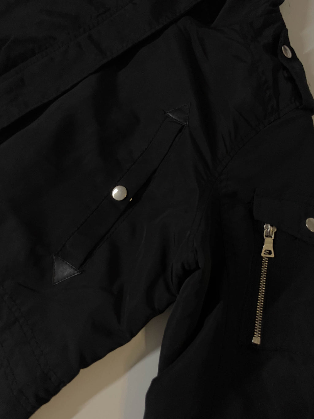 Vintage Glamsia Made in China Black Windbreaker full zip men's jacket in XL|3795