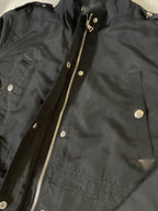 Vintage Glamsia Made in China Black Windbreaker full zip men's jacket in XL|3795