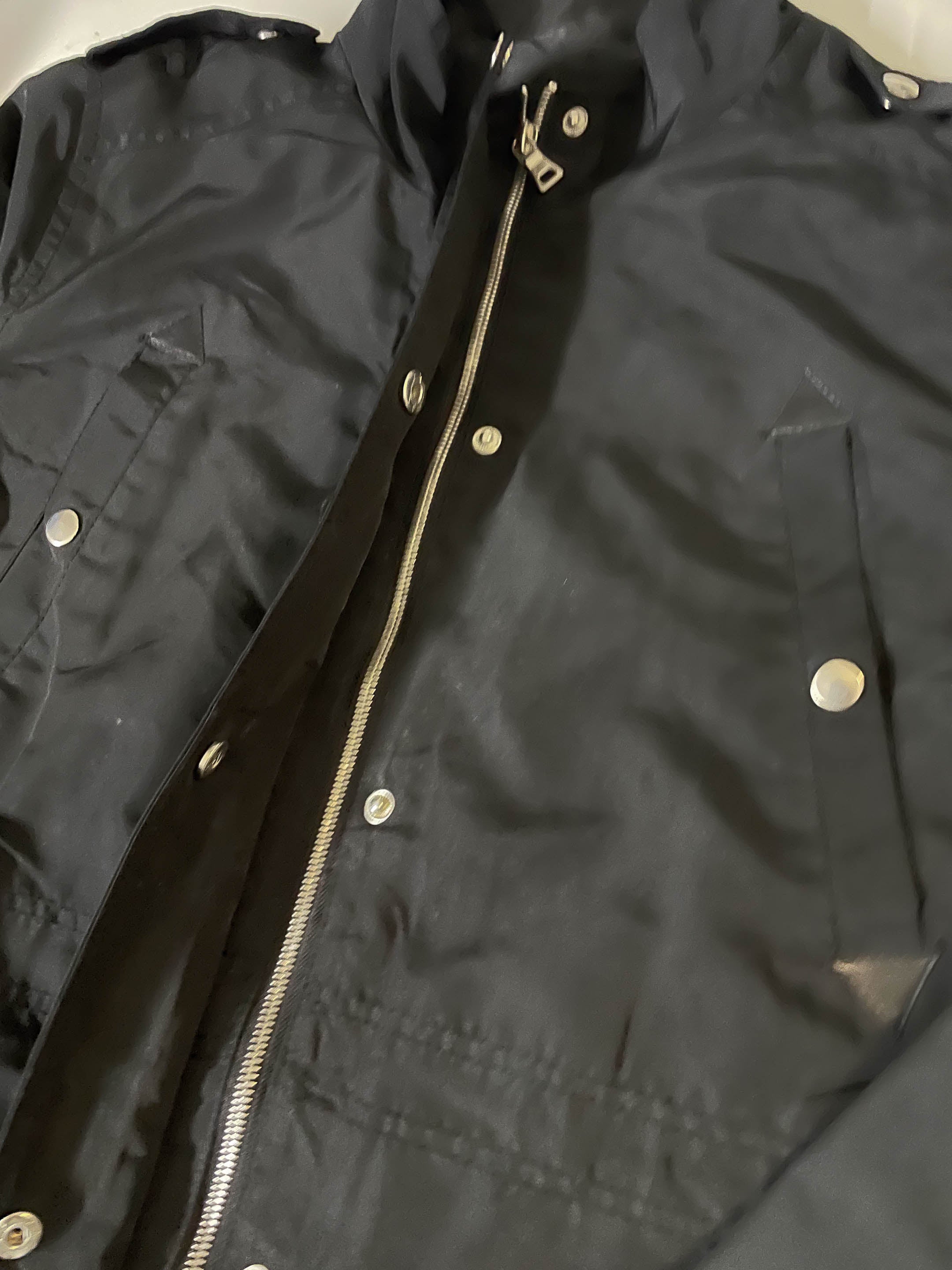 Vintage Glamsia Made in China Black Windbreaker full zip men's jacket in XL|3795