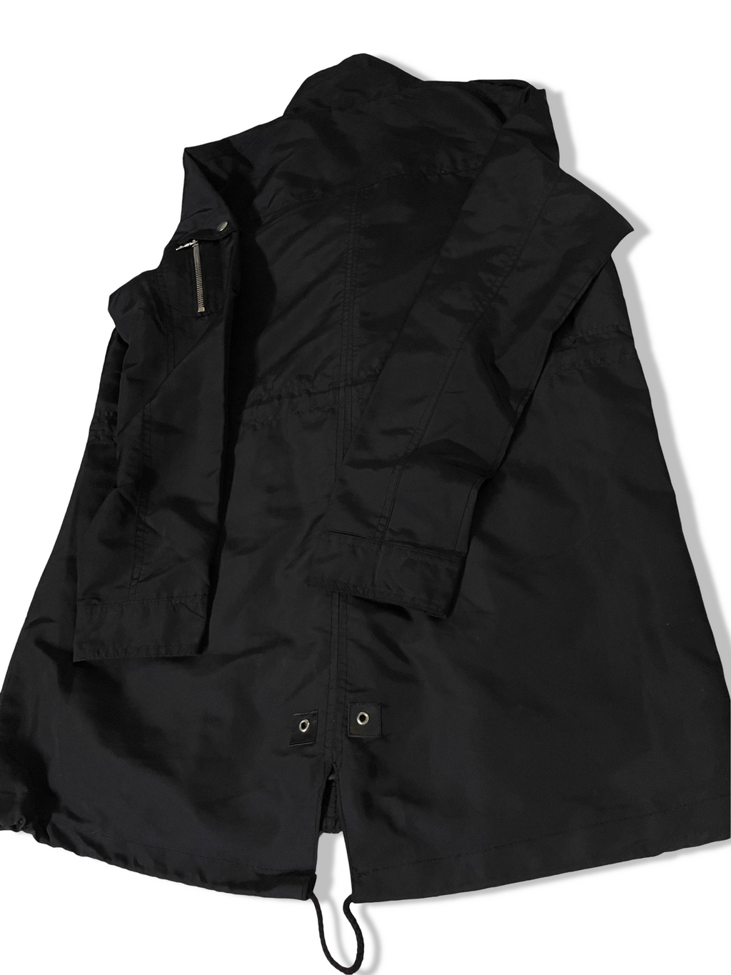 Vintage Glamsia Made in China Black Windbreaker full zip men's jacket in XL|3795