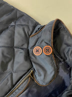 Vintage La Garrocha womens navy puffer padded sleeveless jacket in S|L29W19|3796