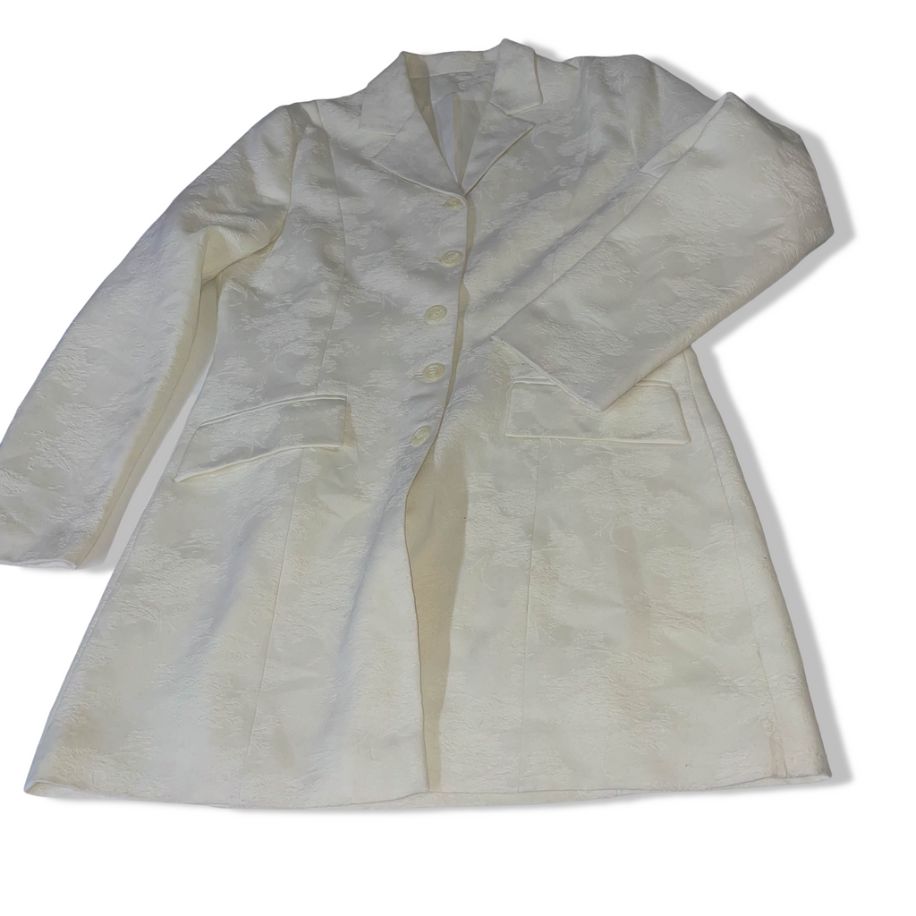 Vintage Women's white coat in S/M| L35 W20| SKU 3797